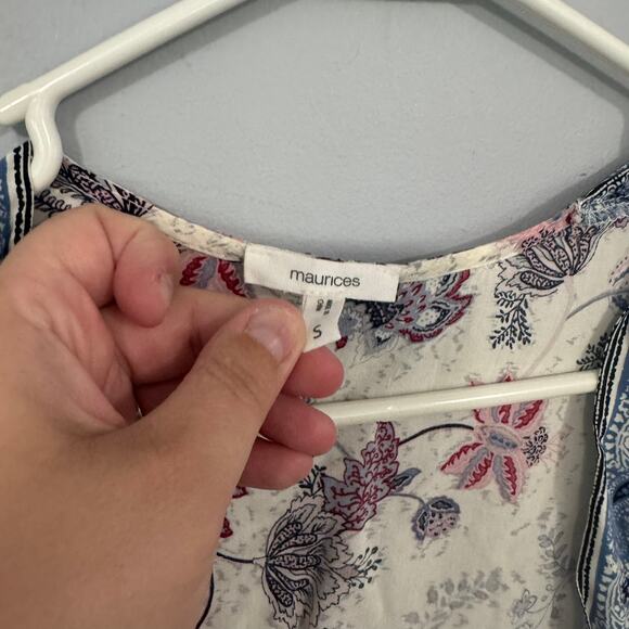 Maurices Open Front Lightweight Floral Cardigan Cover Up Women's Size Small - Picture 5 of 7